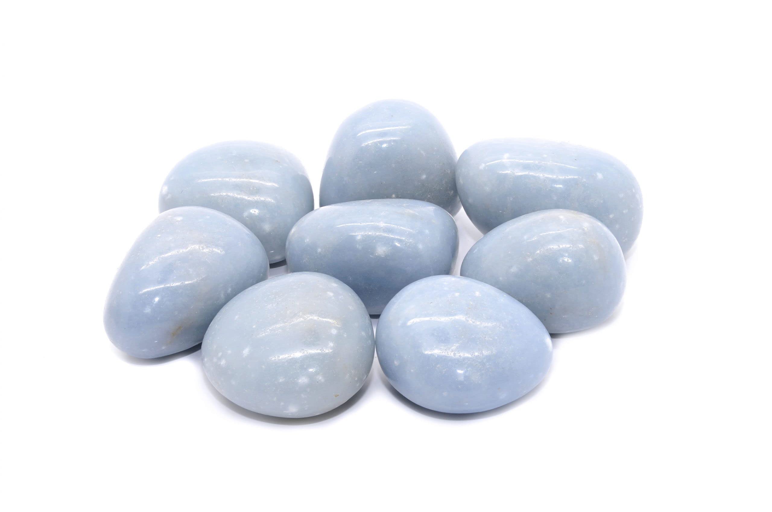 Divine Power Crystal Tumble Original GemStone For Manifestation, Healing and Meditation Angelite